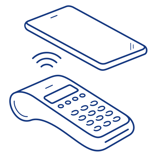 icon of a phone being held over a payment terminal