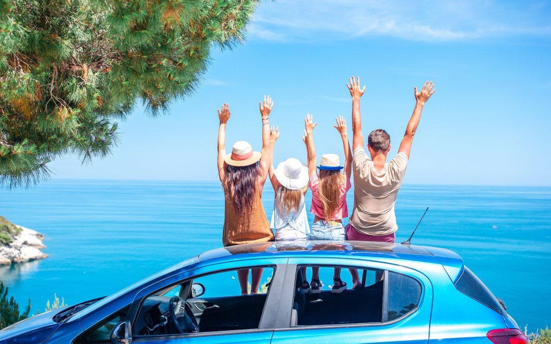 happy family on summer vacation
